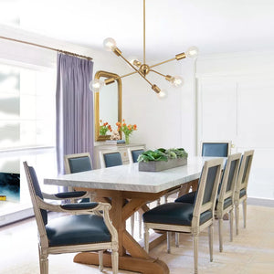 Modern Sphere Gold Sputnik Chandelier
