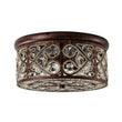 Load image into Gallery viewer, Moroccan Antique Crystal Drum Flush Mount Ceiling Light