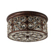 Load image into Gallery viewer, Moroccan Antique Crystal Drum Flush Mount Ceiling Light