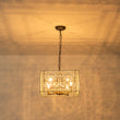 Load image into Gallery viewer, Moroccan Glam Antique Crystal Square Cage Chandelier