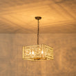 Load image into Gallery viewer, Moroccan Glam Antique Crystal Square Cage Chandelier