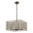Load image into Gallery viewer, Moroccan Glam Antique Crystal Square Cage Chandelier