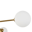 Load image into Gallery viewer, Opal Glass Bubble Brass Linear Sputnik Semi Flush Mount