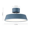 Load image into Gallery viewer, Scandinavian LED Semi Flush Ceiling Light