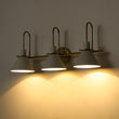 Load image into Gallery viewer, 3-Light Metal Conical Shade Bathroom Vanity Wall Sconce