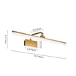 Load image into Gallery viewer, LightFixturesUSA - 1 - Light Brass Linear LED Vanity Light Picture Sconce - Wall Sconce - 31in - 3000K