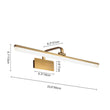 Load image into Gallery viewer, LightFixturesUSA - 1 - Light Brass Linear LED Vanity Light Picture Sconce - Wall Sconce - 31in - 3000K