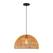 Load image into Gallery viewer, LightFixturesUSA - 1 - Light Coastal Bohemian Woven Rope Dome Pendant - Pendant Light - Medium - Beige