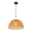 Load image into Gallery viewer, LightFixturesUSA - 1 - Light Coastal Bohemian Woven Rope Dome Pendant - Pendant Light - Medium - Beige