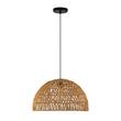Load image into Gallery viewer, LightFixturesUSA - 1 - Light Coastal Bohemian Woven Rope Dome Pendant - Pendant Light - Medium - Beige