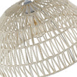 Load image into Gallery viewer, LightFixturesUSA - 1 - Light Coastal Bohemian Woven Rope Dome Pendant - Pendant Light - Medium - Beige