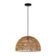 Load image into Gallery viewer, LightFixturesUSA - 1 - Light Coastal Bohemian Woven Rope Dome Pendant - Pendant Light - Medium - Beige