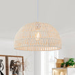 Load image into Gallery viewer, LightFixturesUSA - 1 - Light Coastal Bohemian Woven Rope Dome Pendant - Pendant Light - Medium - Beige