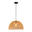 Load image into Gallery viewer, LightFixturesUSA - 1 - Light Coastal Bohemian Woven Rope Dome Pendant - Pendant Light - Medium - Beige