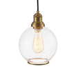 Load image into Gallery viewer, LightFixturesUSA - 1 - Light Corded Seeded Glass Globe Kitchen Pendant Light - Pendant Light - Brass -