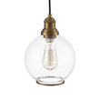 Load image into Gallery viewer, LightFixturesUSA - 1 - Light Corded Seeded Glass Globe Kitchen Pendant Light - Pendant Light - Brass -