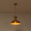 Load image into Gallery viewer, LightFixturesUSA - 1 - Light Industrial Dome Pendant Light - Pendant Light - Brass -