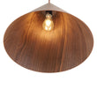Load image into Gallery viewer, LightFixturesUSA - 1 - Light Modern Farmhouse Wood Grain Cone Kitchen Pendant - Pendant Light - Light Oak -