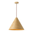 Load image into Gallery viewer, LightFixturesUSA - 1 - Light Modern Farmhouse Wood Grain Cone Kitchen Pendant - Pendant Light - Light Oak -