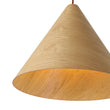 Load image into Gallery viewer, LightFixturesUSA - 1 - Light Modern Farmhouse Wood Grain Cone Kitchen Pendant - Pendant Light - Light Oak -