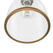 Load image into Gallery viewer, LightFixturesUSA - 1 - Light Seeded Glass Bell Dome Kitchen Pendant Light - Pendant Light - Brass -