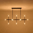 Load image into Gallery viewer, LightFixturesUSA - 12 - Light Sputnik Glass Globe Bubble Linear Island Chandelier - Chandelier - Black (Exclusive Offer) -
