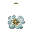Load image into Gallery viewer, LightFixturesUSA - 18 - Light Cluster Gradual Blue Glass Globe Bubble Chandelier - Chandelier - Gradual Blue -