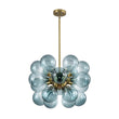 Load image into Gallery viewer, LightFixturesUSA - 18 - Light Cluster Gradual Blue Glass Globe Bubble Chandelier - Chandelier - Gradual Blue -