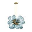 Load image into Gallery viewer, LightFixturesUSA - 18 - Light Cluster Gradual Blue Glass Globe Bubble Chandelier - Chandelier - Gradual Blue -