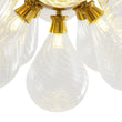 Load image into Gallery viewer, LightFixturesUSA - 18 - Light Cluster Ribbed Glass Globe Bubble Chandelier - Chandelier - Clear Ribbed Glass -