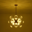 Load image into Gallery viewer, LightFixturesUSA - 18 - Light Cluster Ribbed Glass Globe Bubble Chandelier - Chandelier - Clear Ribbed Glass -