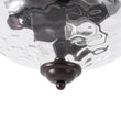 Load image into Gallery viewer, LightFixturesUSA - 2 - light Hammered Glass Flush Mount Ceiling Light - Ceiling Light - 2 - Lt - Oil - Rubbed Bronze