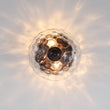 Load image into Gallery viewer, LightFixturesUSA - 2 - light Hammered Glass Flush Mount Ceiling Light - Ceiling Light - 2 - Lt - Oil - Rubbed Bronze