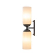 Load image into Gallery viewer, LightFixturesUSA - 2 - Light Milky White Glass Cylinder Vanity Wall Sconce - Wall Sconce - 2 Packs -