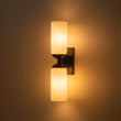 Load image into Gallery viewer, LightFixturesUSA - 2 - Light Milky White Glass Cylinder Vanity Wall Sconce - Wall Sconce - 2 Packs -