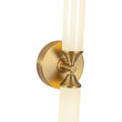 Load image into Gallery viewer, LightFixturesUSA - 2 - Light Ribbed Opal Glass Linear LED Vanity Wall Sconce - Wall Sconce - Brass -