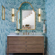 Load image into Gallery viewer, LightFixturesUSA - 2 - Light Ribbed Opal Glass Linear LED Vanity Wall Sconce - Wall Sconce - Brass - 2 Packs -