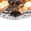 Load image into Gallery viewer, LightFixturesUSA - 2 - Light Water Glass Round Flush Mount Ceiling Light - Ceiling Light - Oil Rubbed Bronze -