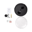 Load image into Gallery viewer, LightFixturesUSA - 2 - Light Water Glass Round Flush Mount Ceiling Light - Ceiling Light - Oil Rubbed Bronze -