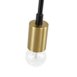Load image into Gallery viewer, LightFixturesUSA - 3 - Light Black Brass Sputnik Semi Flush Mount - Ceiling Light - 3 - Lt -