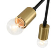 Load image into Gallery viewer, LightFixturesUSA - 3 - Light Black Brass Sputnik Semi Flush Mount - Ceiling Light - 3 - Lt -