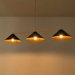 Load image into Gallery viewer, LightFixturesUSA-3-Light Black Cone Shade Kitchen Island Pendant-Chandelier-3-Lt-