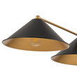 Load image into Gallery viewer, LightFixturesUSA-3-Light Black Cone Shade Kitchen Island Pendant-Chandelier-3-Lt-
