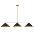 Load image into Gallery viewer, LightFixturesUSA-3-Light Black Cone Shade Kitchen Island Pendant-Chandelier-3-Lt-