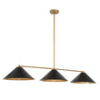 Load image into Gallery viewer, LightFixturesUSA-3-Light Black Cone Shade Kitchen Island Pendant-Chandelier-3-Lt-