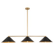 Load image into Gallery viewer, LightFixturesUSA-3-Light Black Cone Shade Kitchen Island Pendant-Chandelier-3-Lt-