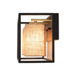 Load image into Gallery viewer, LightFixturesUSA - 3 - light Rectangular Black Frame Linen Wall Sconce - Wall Sconce - 20 in -
