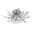 Load image into Gallery viewer, LightFixturesUSA-4-Light Bloom Crystal Leaf Semi Flush Mount Light-Ceiling Light-Nickel-