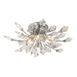 Load image into Gallery viewer, LightFixturesUSA-4-Light Bloom Crystal Leaf Semi Flush Mount Light-Ceiling Light-Nickel-
