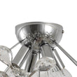 Load image into Gallery viewer, LightFixturesUSA - 4 - Light Bloom Dandelion Crystal Sputnik Semi Flush Mount - Ceiling Light - Chrome -